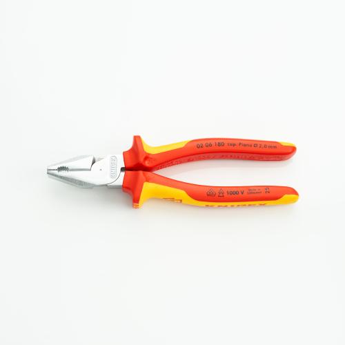 คีมอเนกประสงค์ KNIPEX NO.02 06 180 High Leverage Combination Pliers (180mm.)
